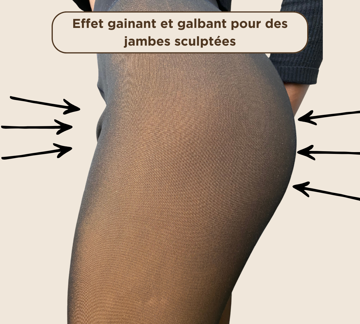 Collant polaire - Effet voile